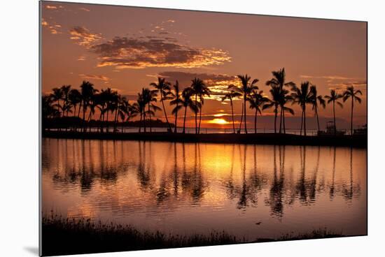 Waikoloa Sunset at Anaeho'omalu Bay-NT Photography-Mounted Photographic Print