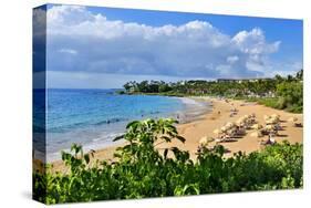 Wailea Beach at the Four Seasons Hotel, Wailea, Island of Maui, Hawaii, USA-null-Stretched Canvas