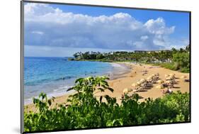 Wailea Beach at the Four Seasons Hotel, Wailea, Island of Maui, Hawaii, USA-null-Mounted Art Print