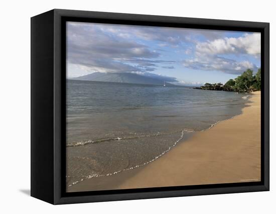 Wailea Beach, Maui, Hawaii, Hawaiian Islands, Pacific, USA-Alison Wright-Framed Stretched Canvas
