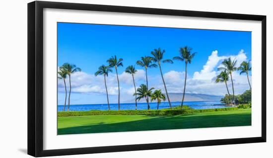 Wailea Beach near Kihei, Maui, Hawaii, USA-Elena_Suvorova-Framed Photographic Print