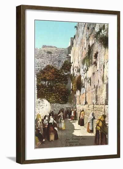 Wailing Wall, Jerusalem-null-Framed Art Print