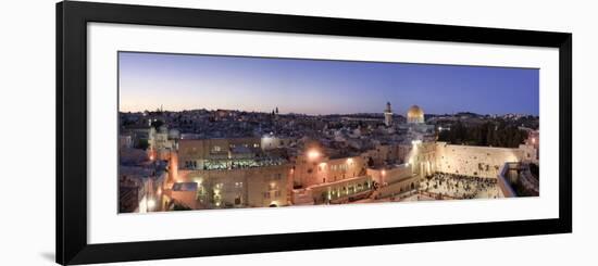 Wailing Wall, Western Wall and Dome of the Rock Mosque, Jerusalem, Israel-Michele Falzone-Framed Photographic Print