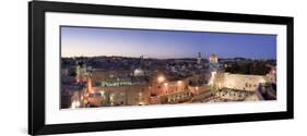 Wailing Wall, Western Wall and Dome of the Rock Mosque, Jerusalem, Israel-Michele Falzone-Framed Photographic Print