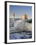 Wailing Wall, Western Wall and Dome of the Rock Mosque, Jerusalem, Israel-Michele Falzone-Framed Photographic Print