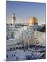 Wailing Wall, Western Wall and Dome of the Rock Mosque, Jerusalem, Israel-Michele Falzone-Mounted Photographic Print