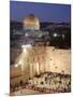 Wailing Wall, Western Wall and Dome of the Rock Mosque, Jerusalem, Israel-Michele Falzone-Mounted Photographic Print