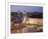 Wailing Wall, Western Wall and Dome of the Rock Mosque, Jerusalem, Israel-Michele Falzone-Framed Photographic Print