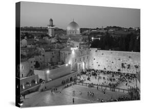 Wailing Wall, Western Wall and Dome of the Rock Mosque, Jerusalem, Israel-Michele Falzone-Stretched Canvas
