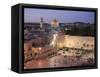 Wailing Wall, Western Wall and Dome of the Rock Mosque, Jerusalem, Israel-Michele Falzone-Framed Stretched Canvas