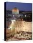 Wailing Wall, Western Wall and Dome of the Rock Mosque, Jerusalem, Israel-Michele Falzone-Stretched Canvas