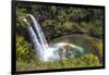 Wailua Falls and Scenery on the Hawaiian Island of Kauai-Andrew Shoemaker-Framed Photographic Print