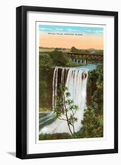 Wailua Falls, Hawaii-null-Framed Art Print