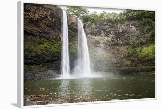 Wailua Falls, Kauai, Hawaii, United States of America, Pacific-Michael DeFreitas-Framed Photographic Print