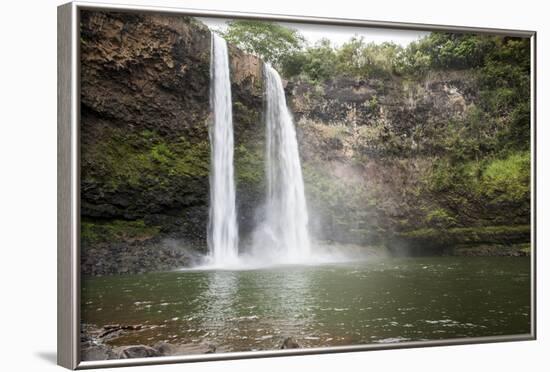 Wailua Falls, Kauai, Hawaii, United States of America, Pacific-Michael DeFreitas-Framed Photographic Print