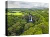 Wailua Falls on the Wailua River, Kauai, Hawaii.-Ethan Welty-Stretched Canvas