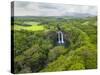 Wailua Falls on the Wailua River, Kauai, Hawaii.-Ethan Welty-Stretched Canvas