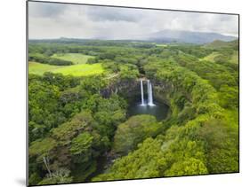 Wailua Falls on the Wailua River, Kauai, Hawaii.-Ethan Welty-Mounted Photographic Print