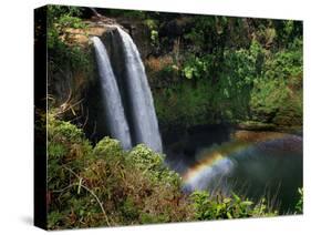 Wailua Falls-Jim Mone-Stretched Canvas