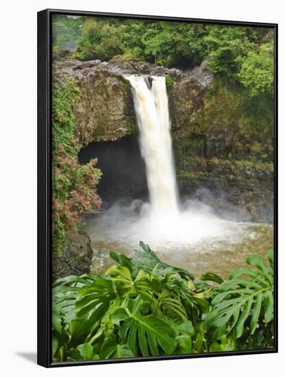 Wailuku River Rainbow Falls State Park on the Big Island, Hawaii-Michael DeFreitas-Framed Photographic Print