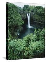 Wailuku River's Rainbow Falls-James Randklev-Stretched Canvas
