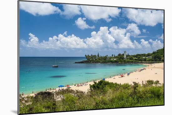 Waimea Bay, North Shore Oahu, Hawaii, United States of America, Pacific-Michael-Mounted Photographic Print