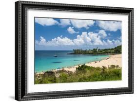 Waimea Bay, North Shore Oahu, Hawaii, United States of America, Pacific-Michael-Framed Photographic Print