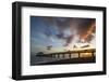 Waimea Bay State Pier at sunset, Waimea, Kauai Island, Hawaii, USA-Christian Kober-Framed Photographic Print