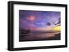 Waimea Bay State Pier at sunset, Waimea, Kauai Island, Hawaii, USA-Christian Kober-Framed Photographic Print