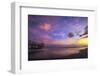 Waimea Bay State Pier at sunset, Waimea, Kauai Island, Hawaii, USA-Christian Kober-Framed Photographic Print