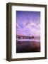 Waimea Bay State Pier at sunset, Waimea, Kauai Island, Hawaii, USA-Christian Kober-Framed Photographic Print