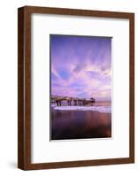 Waimea Bay State Pier at sunset, Waimea, Kauai Island, Hawaii, USA-Christian Kober-Framed Photographic Print