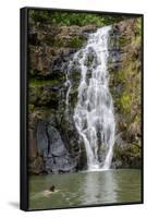 Waimea Falls, Waimea Valley Audubon Park, North Shore-Michael DeFreitas-Framed Photographic Print