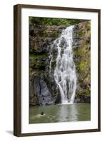 Waimea Falls, Waimea Valley Audubon Park, North Shore-Michael DeFreitas-Framed Photographic Print