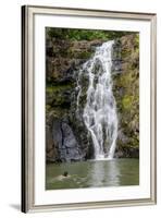 Waimea Falls, Waimea Valley Audubon Park, North Shore-Michael DeFreitas-Framed Photographic Print