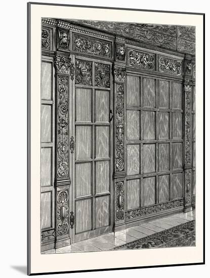 Wainscoting from an Old House at Exeter, South Kensington Museum, UK-null-Mounted Giclee Print