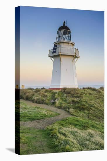 Waipapa Point Lighthouse at Sunset, the Catlins, South Island, New Zealand, Pacific-Michael-Stretched Canvas