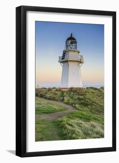 Waipapa Point Lighthouse at Sunset, the Catlins, South Island, New Zealand, Pacific-Michael-Framed Photographic Print