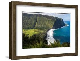 Waipio Valley, Big Island, Hawaii-Mark A Johnson-Framed Photographic Print