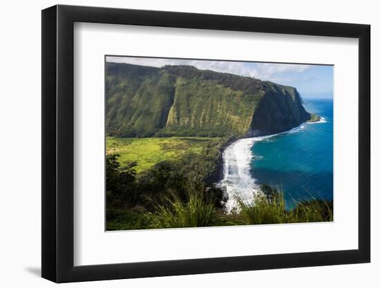 Waipio Valley, Big Island, Hawaii-Mark A Johnson-Framed Photographic Print