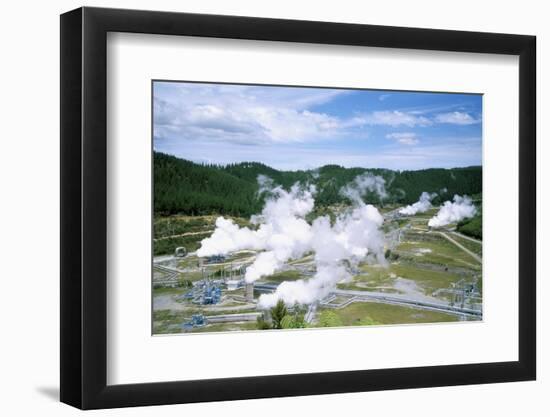 Wairakei Geothermal Power Station, Near Lake Taupo, North Island, New Zealand-Geoff Renner-Framed Photographic Print
