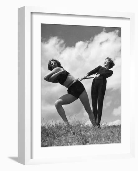 Waist Exercises-null-Framed Photographic Print