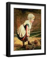 Wait for Me! (Returning Home from School)-Sophie Anderson-Framed Giclee Print