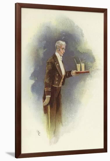 Waiter Carrying Drinks-Dudley Hardy-Framed Giclee Print