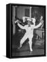 Waiter Dancing with a Tray on His Head-Wallace Kirkland-Framed Stretched Canvas