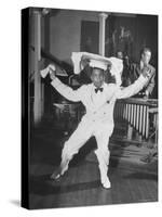 Waiter Dancing with a Tray on His Head-Wallace Kirkland-Stretched Canvas