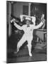 Waiter Dancing with a Tray on His Head-Wallace Kirkland-Mounted Photographic Print