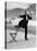 Waiter Rene Brequet with Tray of Cocktails as He Skates Around Serving Patrons at the Grand Hotel-Alfred Eisenstaedt-Stretched Canvas