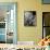 Waiter Using Espresso Machine in Restaurant at Cafe Partenopea-Fred Lyon-Framed Stretched Canvas displayed on a wall