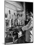 Waiter Using Espresso Machine in Restaurant at Cafe Partenopea-Fred Lyon-Mounted Photographic Print